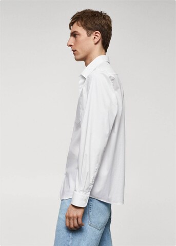MANGO MAN Regular fit Button Up Shirt 'Pecchi' in White