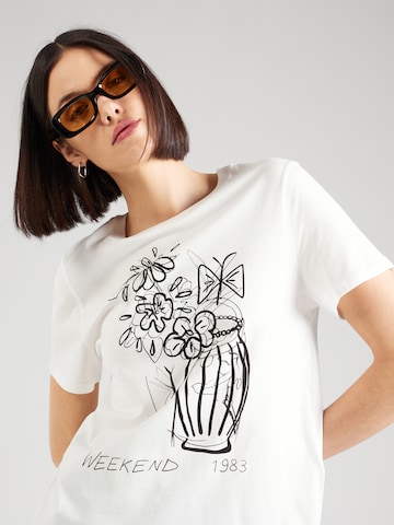 Weekend Max Mara T-Shirt 'NERVI' in Weiß