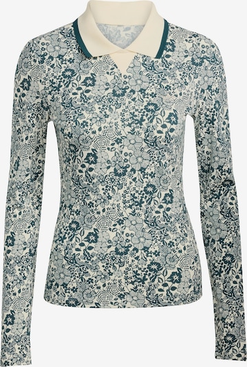 Marškinėliai 'Adidas Originals X Liberty London' iš ADIDAS ORIGINALS, spalva – tamsiai žalia / vilnos balta, Prekių apžvalga