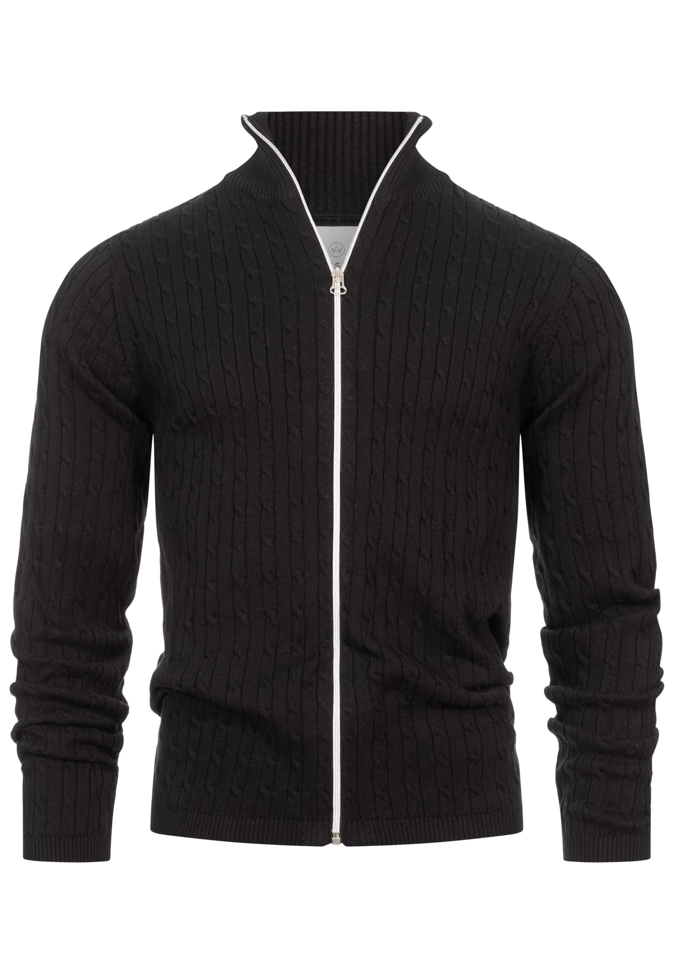 Vestes en maille Kronstadt en noir : devant