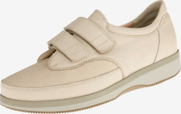 Natural Feet Lace-Up Shoes 'Göteborg XL' in Beige: front