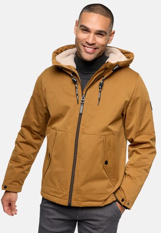 INDICODE JEANS Winter Jacket ' Kylian ' in Brown: front