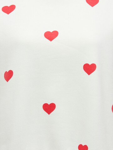 JDY Sweatshirt 'JDYNANNA' in White