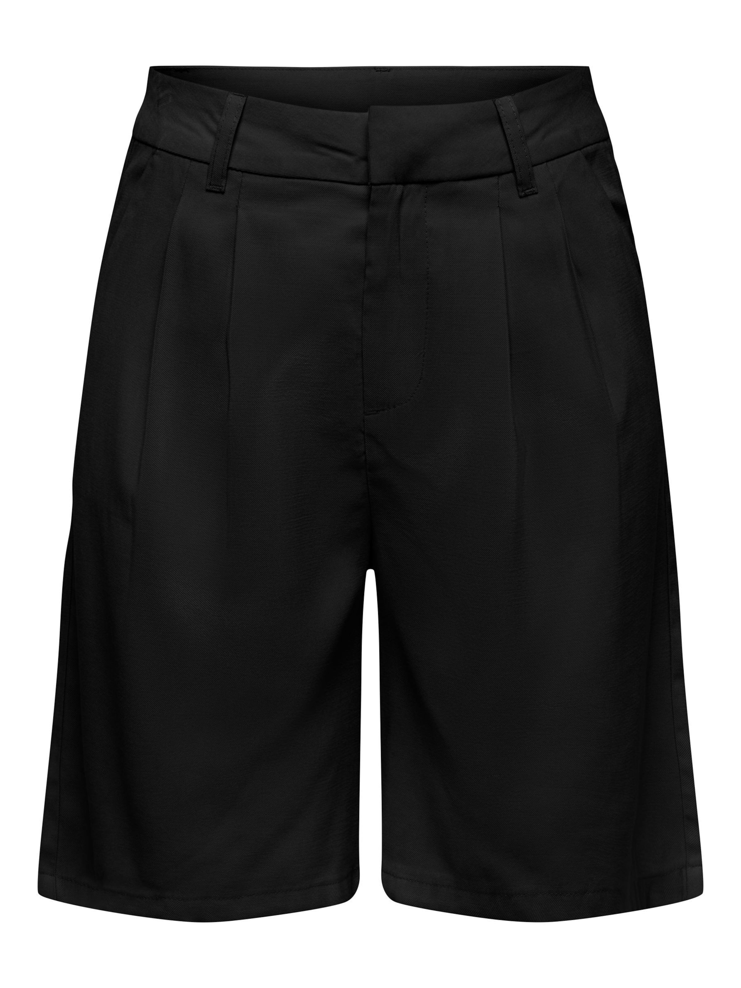 ONLY Bandplooibroek 'ONLaris' in Zwart: voorkant