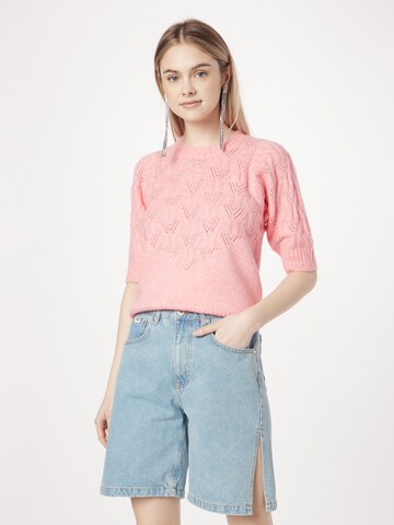 Lollys Laundry Pullover 'Mala' in Pink: Vorderseite