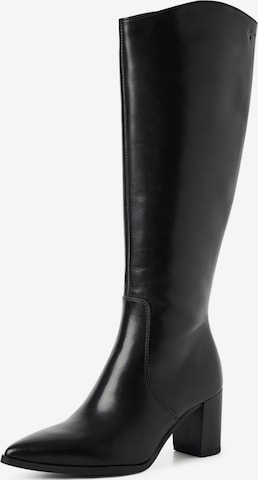 Bottes Tamaris en noir : devant