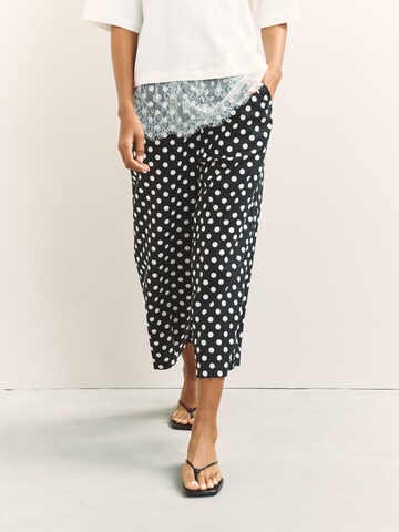 Loosefit Pantalon Next en noir : devant