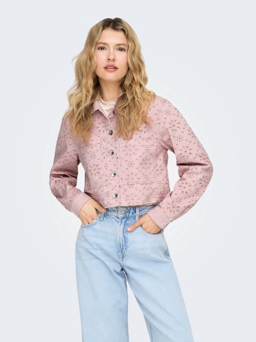 Veste mi-saison 'ONLELSA' ONLY en violet : devant