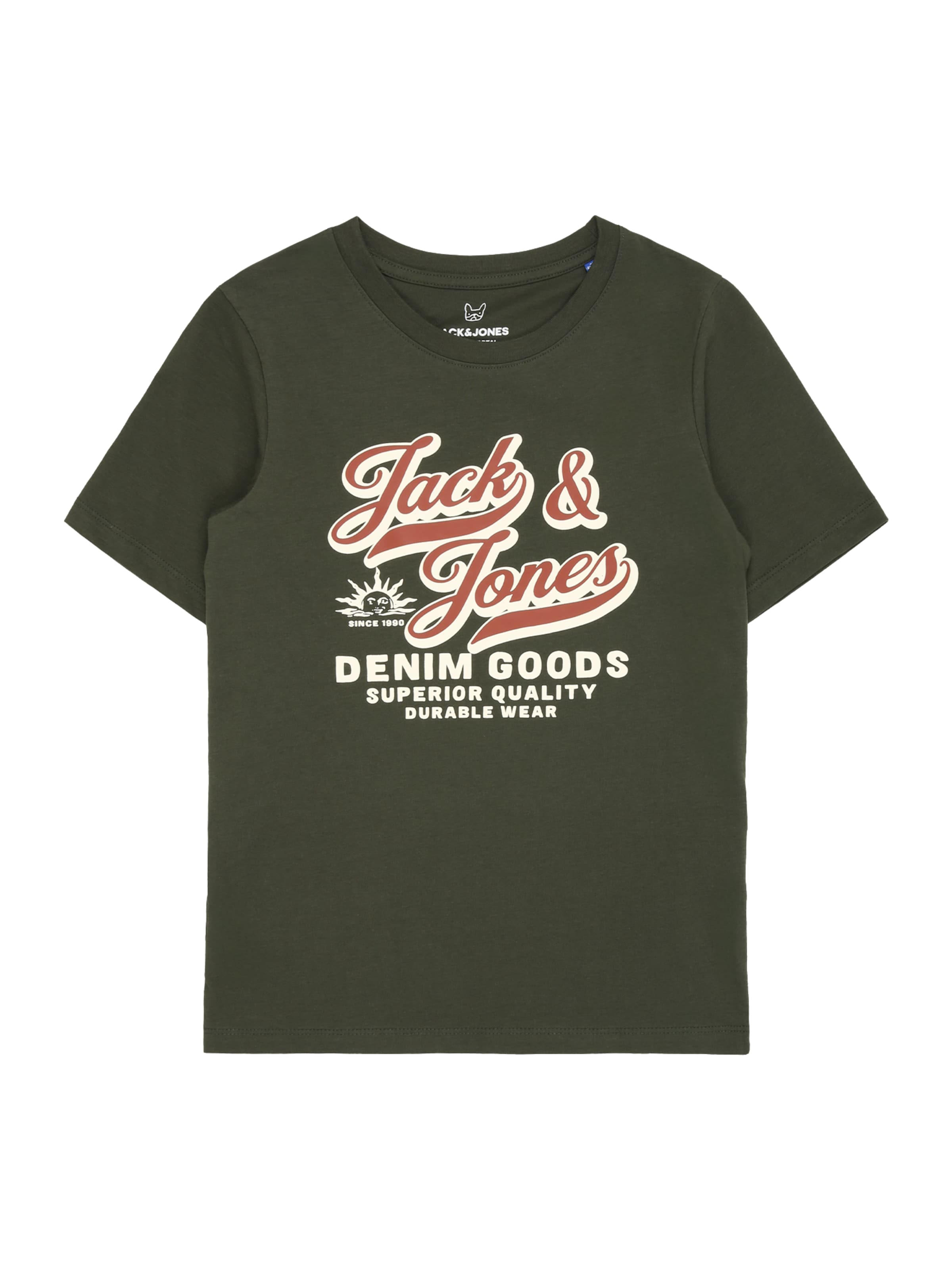 T-Shirt Jack & Jones Junior en vert : devant