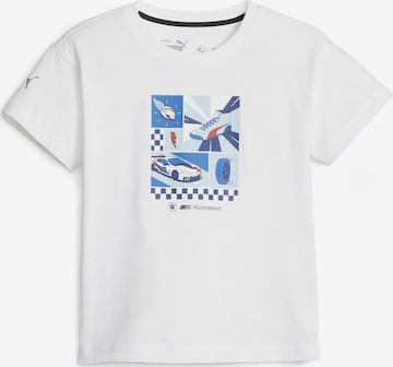 PUMA Performance Shirt 'BMW' in White: front