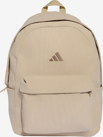 smėlio ADIDAS PERFORMANCE Sportinė kuprinė 'Ess Cord BP': priekis