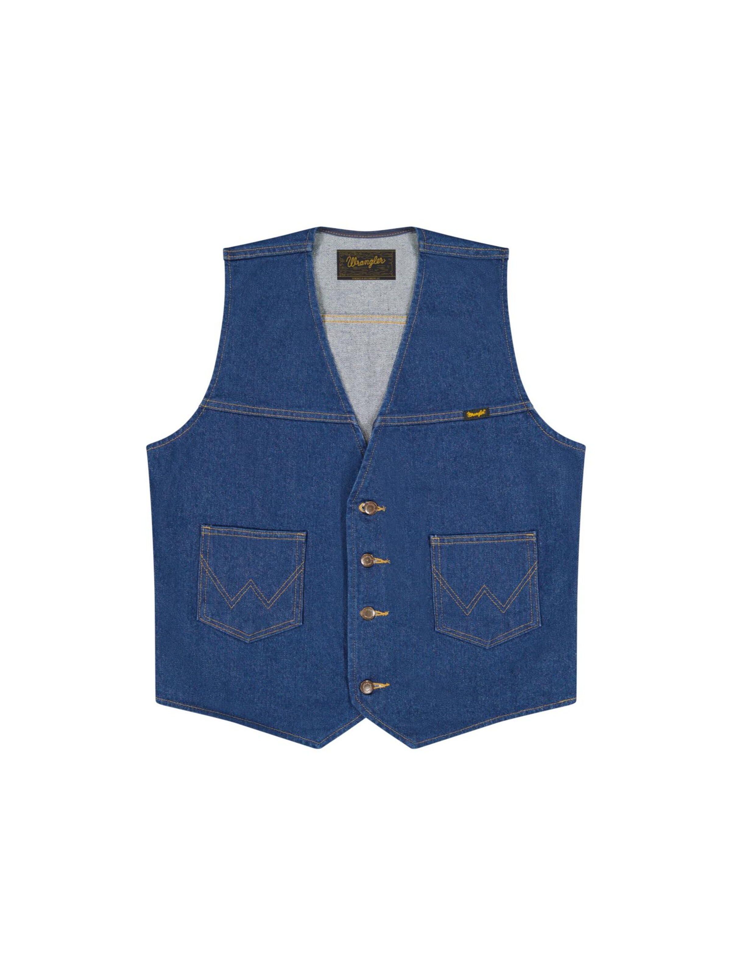 Gilet 'Cowboy Cut' di WRANGLER in blu: frontale