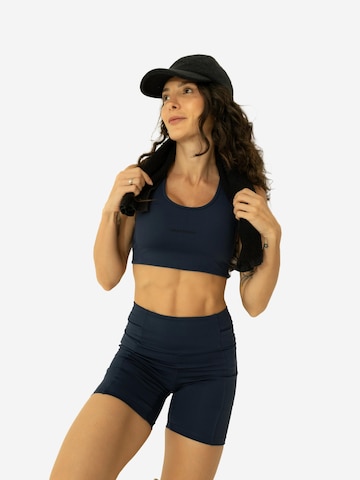 Tempus Own - Soutien Bustier Soutien de desporto 'Control High-Support Sports Bra' em azul: frente