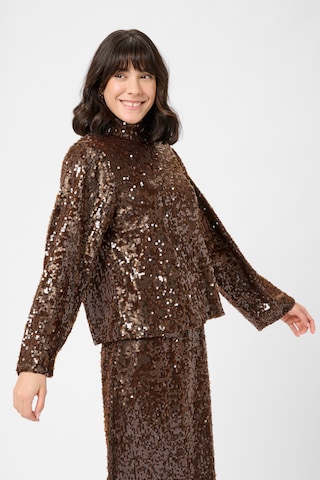 Kaffe - Blusa 'KAZiggy' en marrón: frente