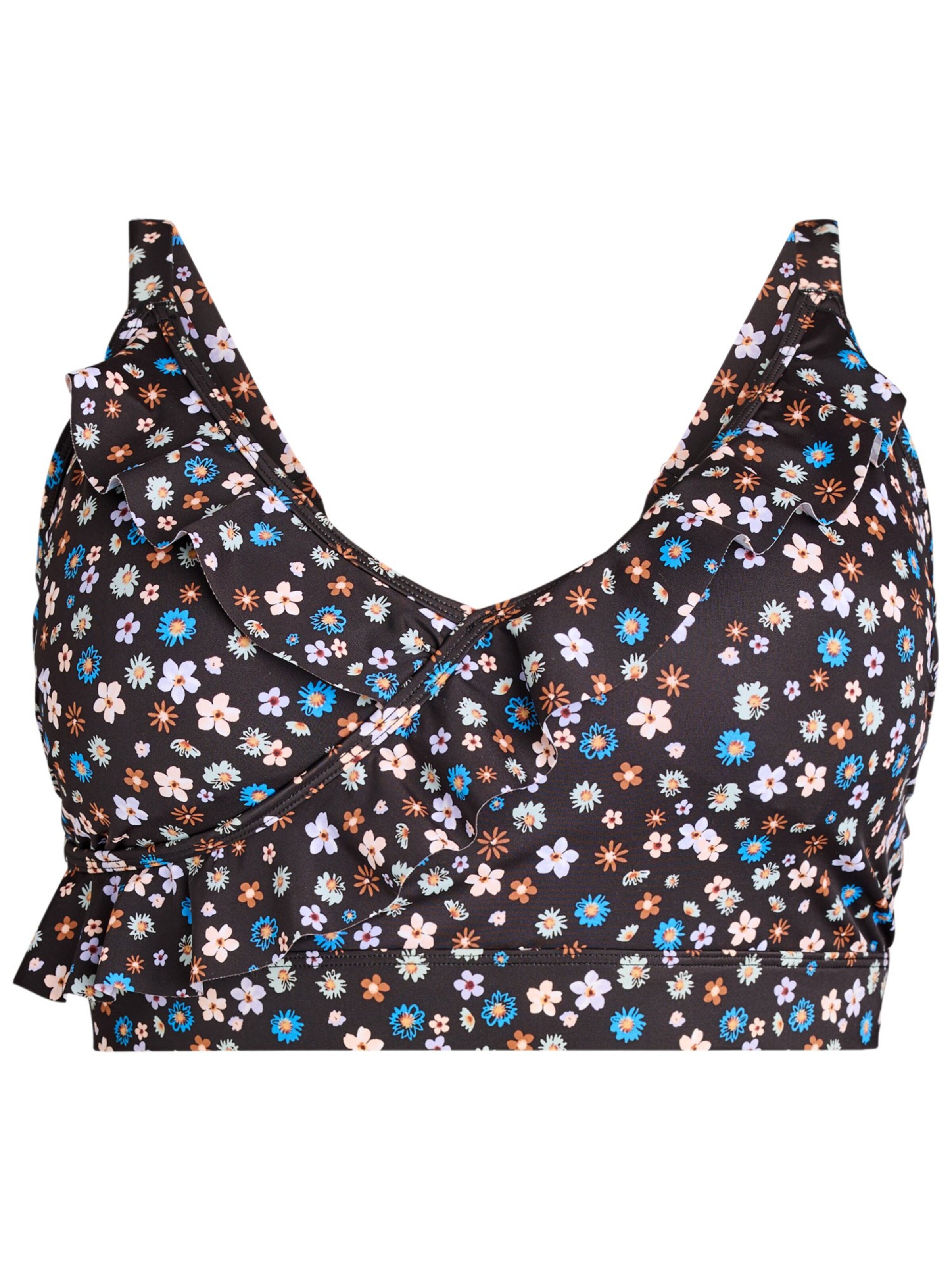 Swim by Zizzi Trojuholníky Bikinový top - Čierna: predná strana