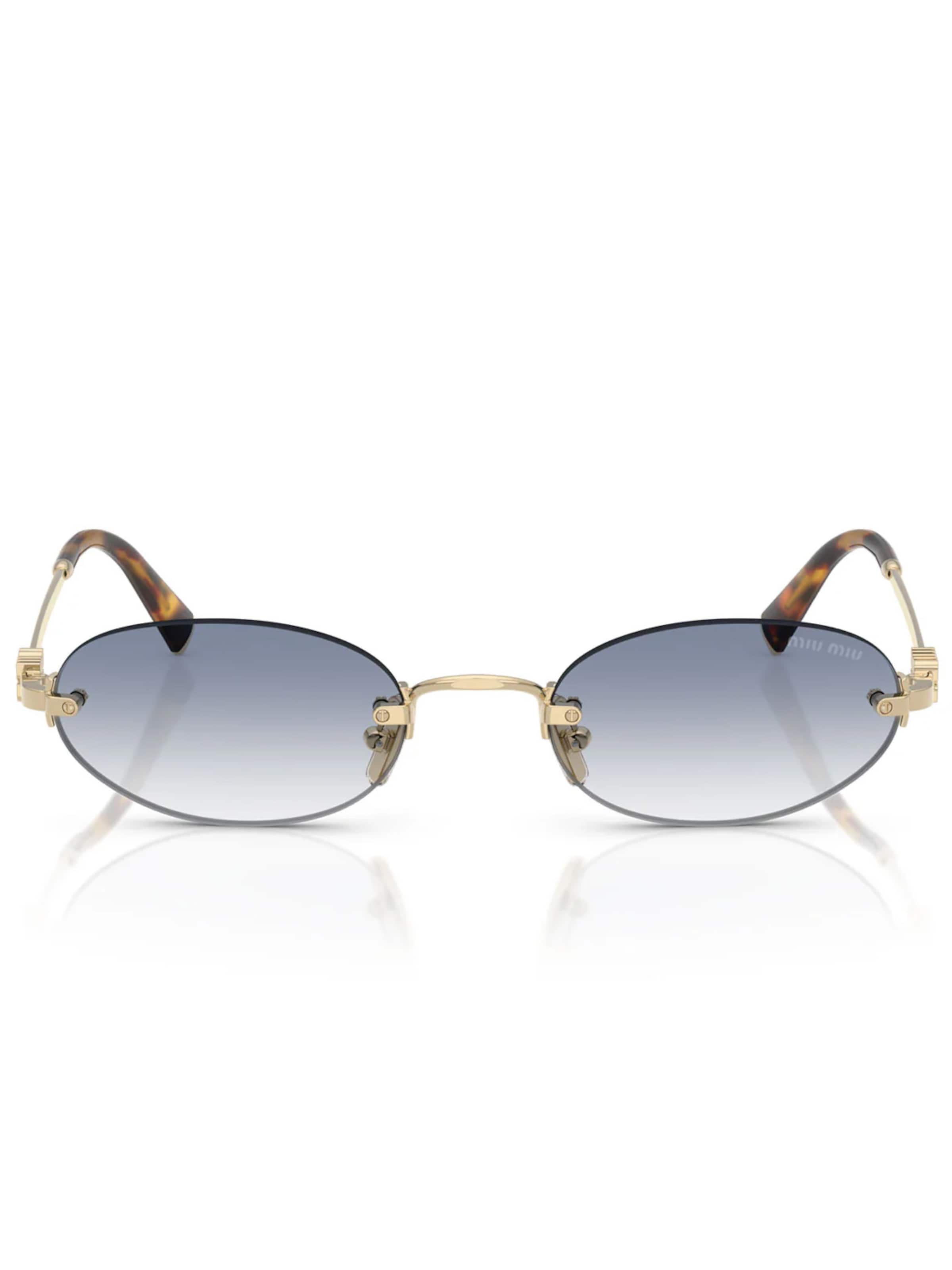 Miu Miu Sunglasses in Gold: front