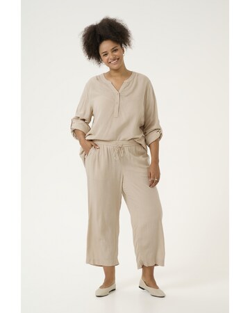 Loosefit Pantalon 'Mille' KAFFE CURVE en beige