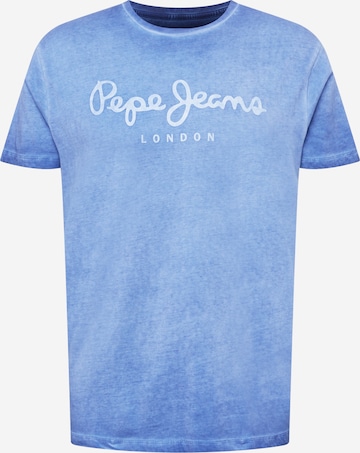 Pepe Jeans Shirt 'WEST' in Blauw: voorkant