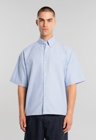 Another Cotton Lab Pohodlné nošení Košile – modrá: přední strana