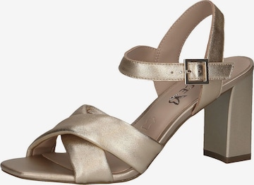 CAPRICE Sandals in Gold: front