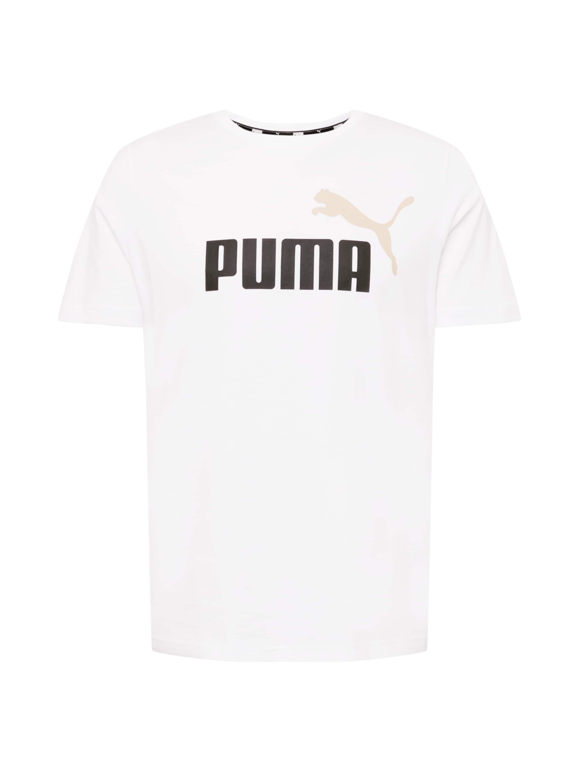 T-Shirt fonctionnel 'Essentials' PUMA en blanc : devant