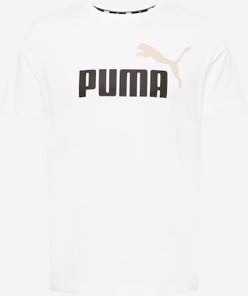 PUMA Функционална тениска 'Essentials' в бяло: отпред