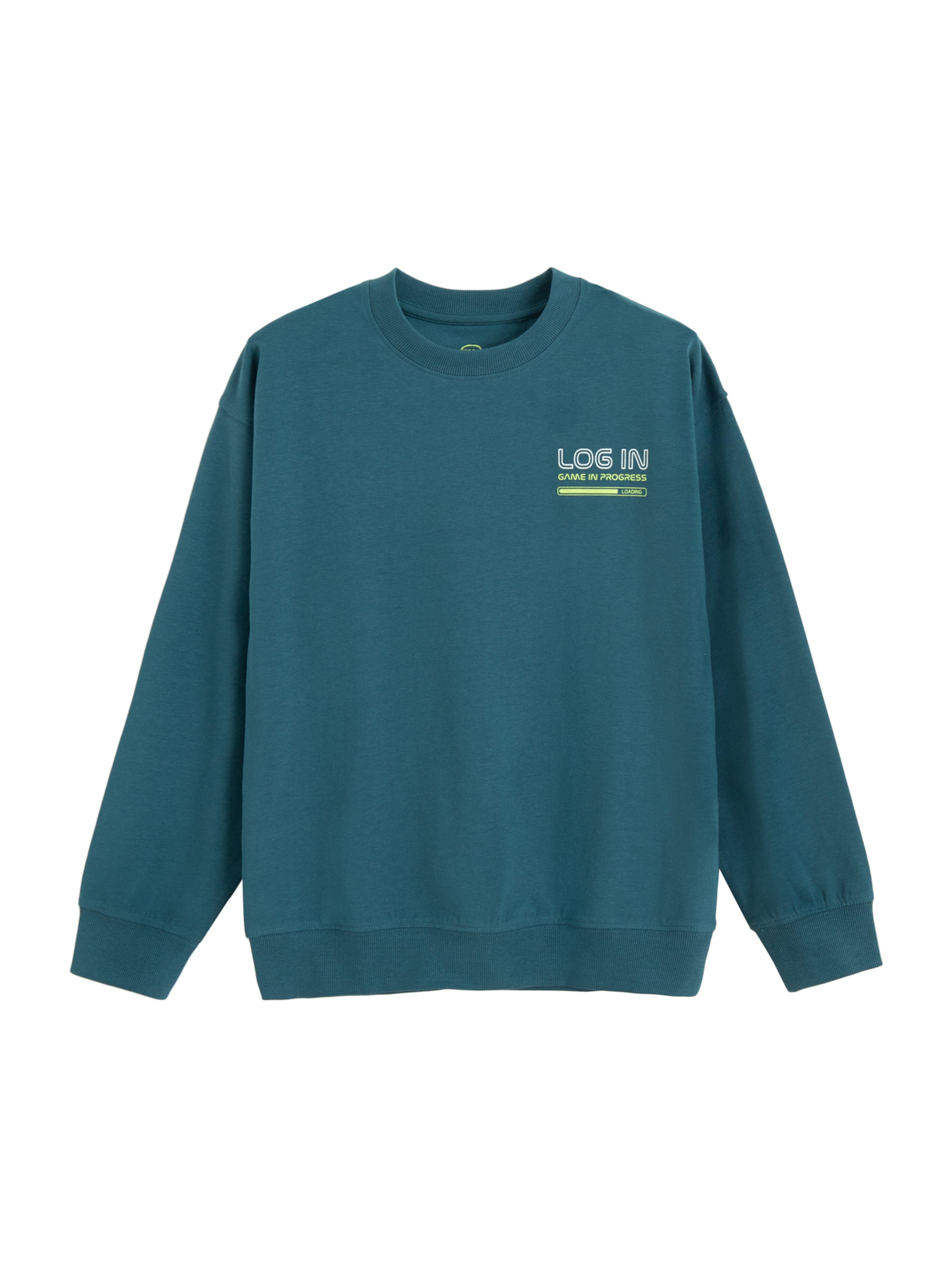 Cool Club Pull-over en pétrole, Vue avec produit