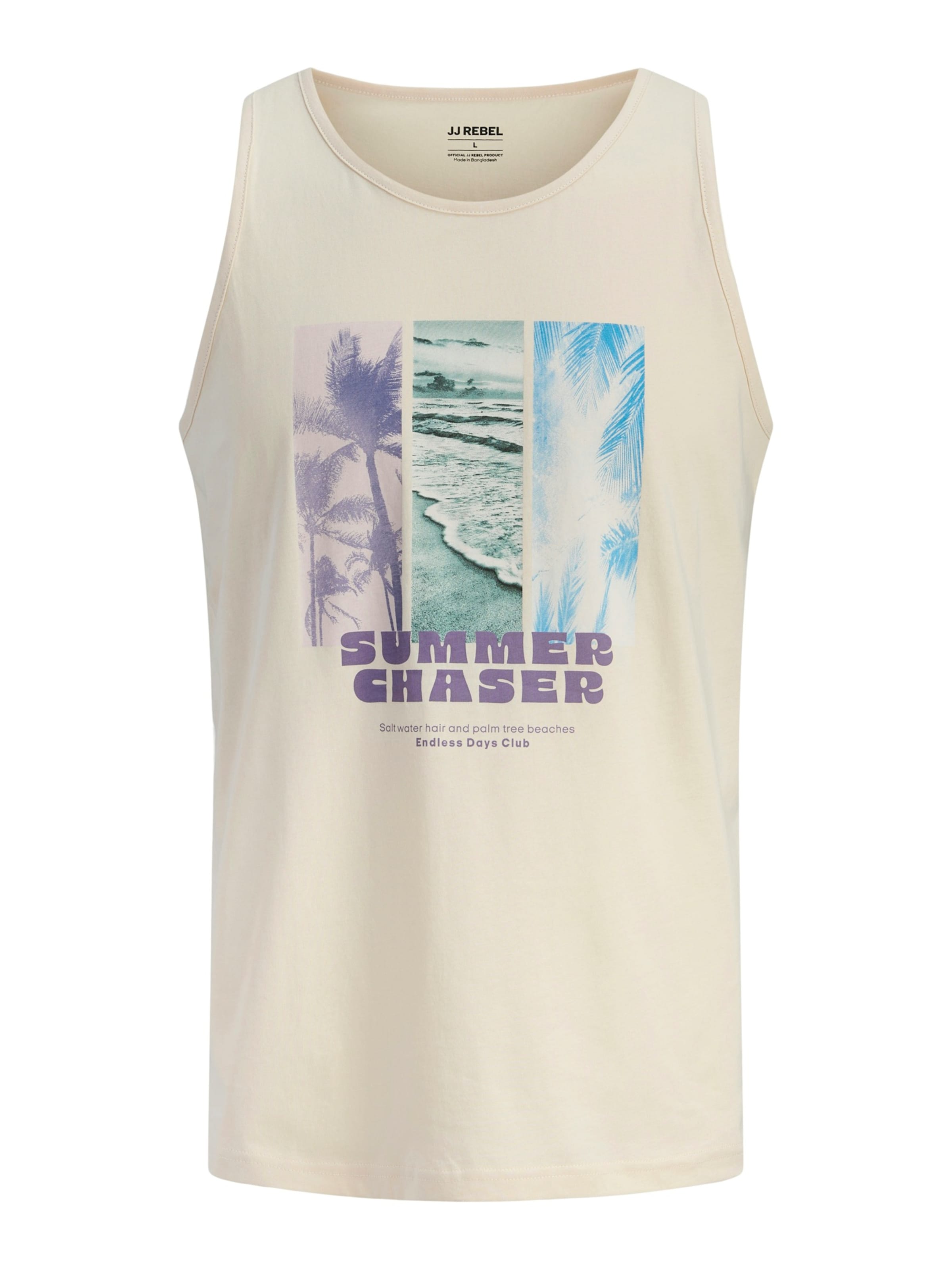 JJ Rebel - Camiseta 'JREBMILES' en beige: frente