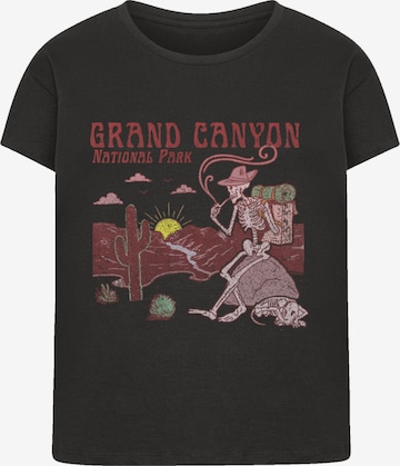 F4NT4STIC Shirt 'US National Parks Grand Canyon Sunrise' in Black: front