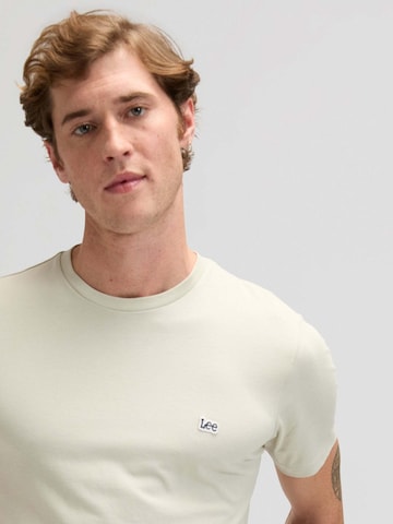 Lee Shirt 'Shortsleeve Patch Logo' in Beige