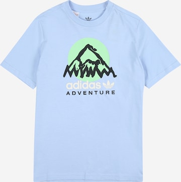 ADIDAS ORIGINALS T-shirt 'Adventure' i blå: framsida