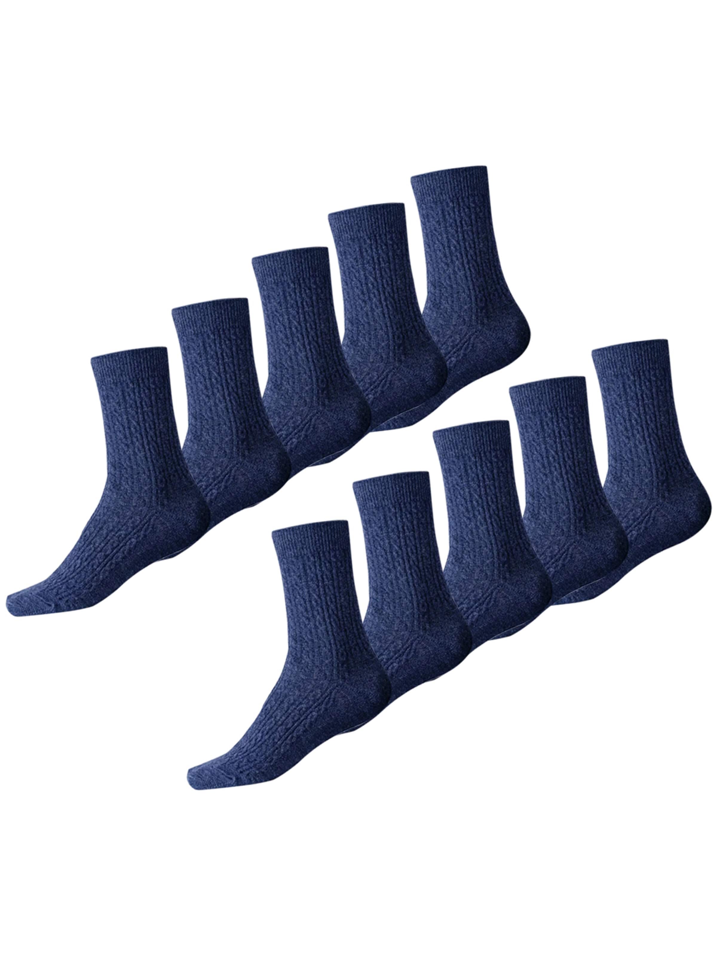 Millo Socks 'Cosy Twist 10' in 36-39 in Navy, Item view