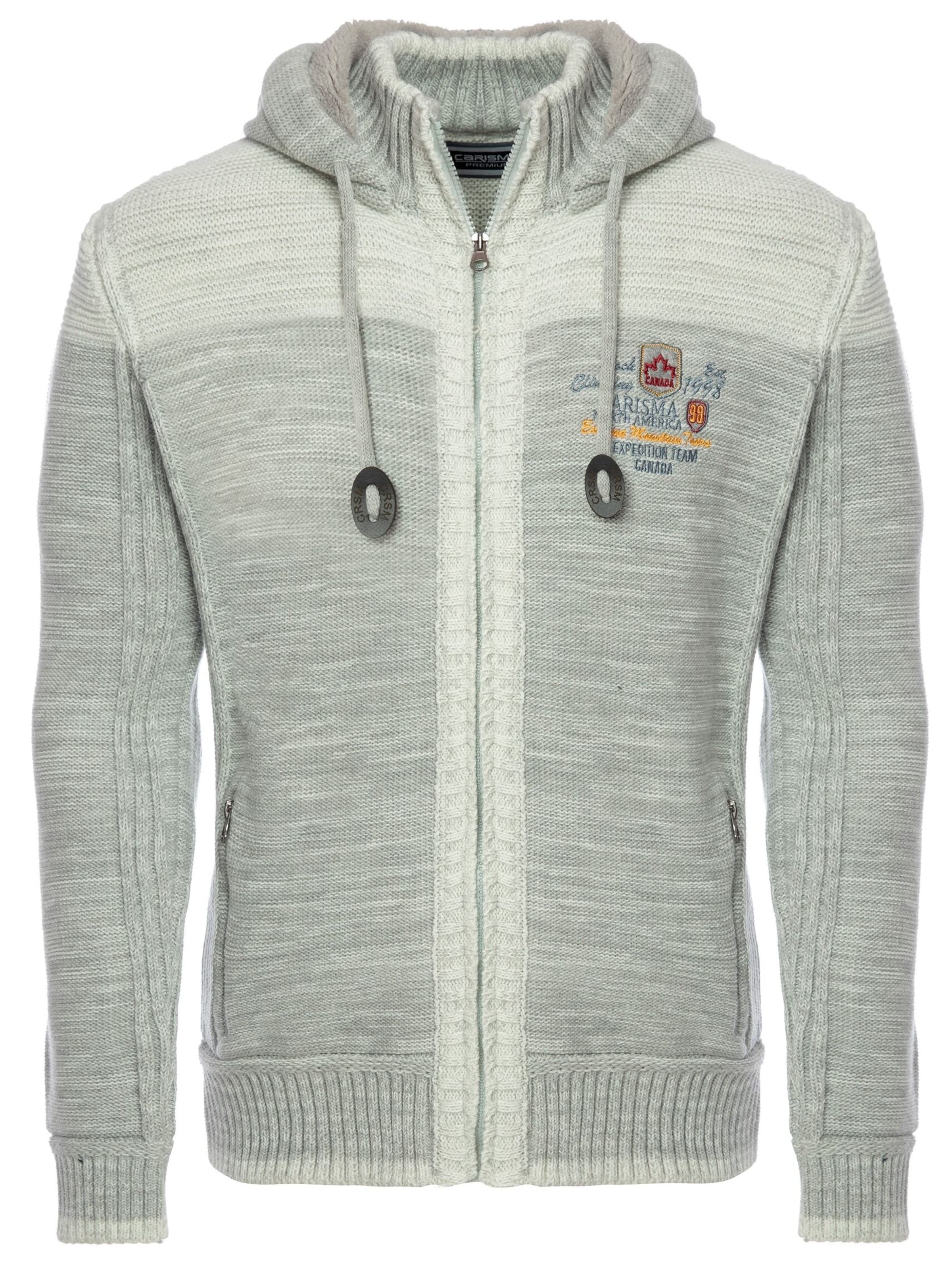 CARISMA Gebreid vest in Grijs: voorkant