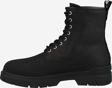 Bottines à lacets 'Ryan' HUGO Red en noir