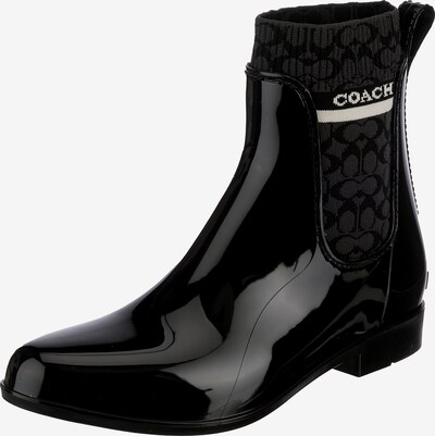COACH Gummistiefel in creme / grau / schwarz, Produktansicht