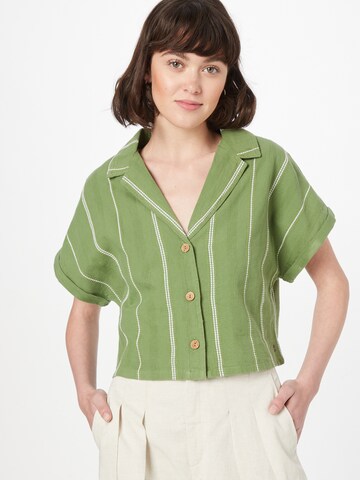 ROXY Blouse 'Winter Catcher' in Groen: voorkant