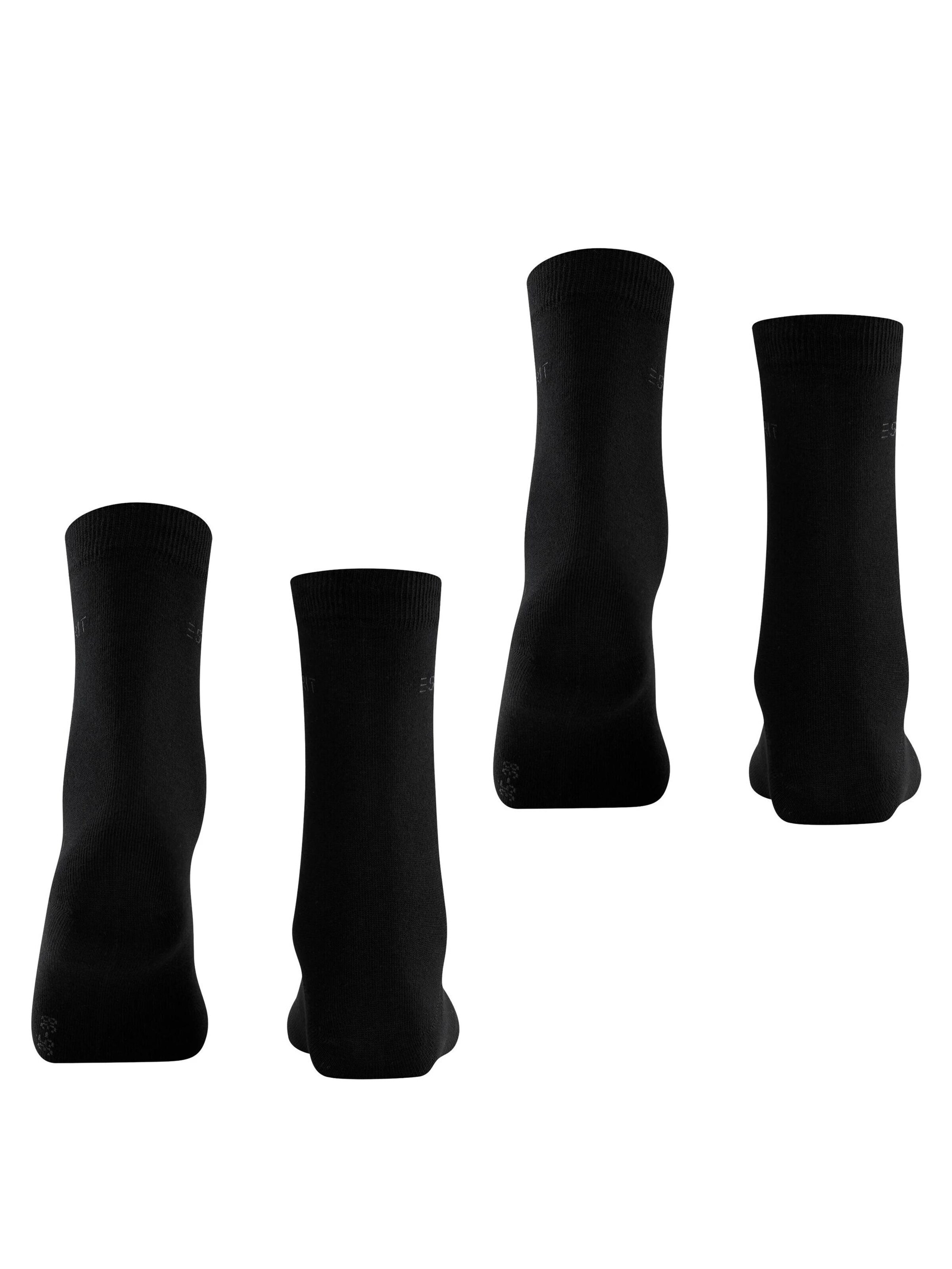 ESPRIT Socken 'Uni 2-Pack'‌‌‌‌ in Schwarz