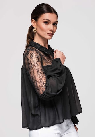 Ombre Blouse 'OW-TS-E0026' in Black