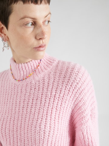 Monki Oversize pulóver - rózsaszín