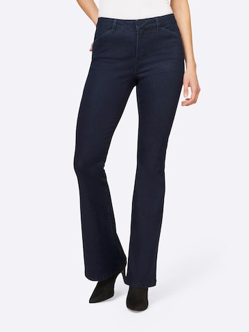 heine Flared Jeans in Blauw: voorkant