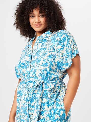 Object Curve Shirt dress 'IBRA' in Blue