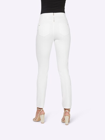 Slimfit Pantaloni di heine in bianco