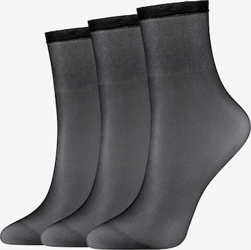 camano Socks in Black: front