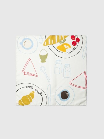 SELECTED Sjal i hvid