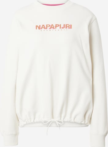 Sweat-shirt 'KREIS' NAPAPIJRI en blanc : devant