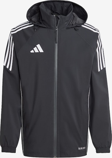 Sportinė striukė 'Tiro 24' iš ADIDAS PERFORMANCE, spalva – juoda / balta, Prekių apžvalga