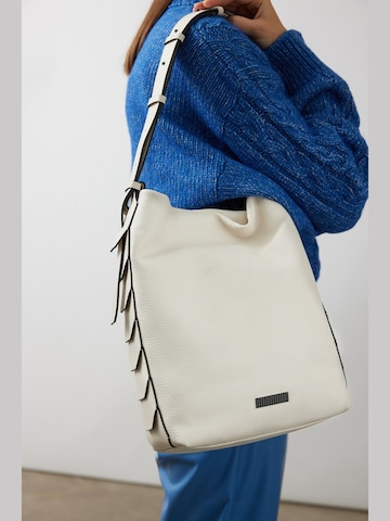 Clio Crossbody bag 'PANDION GRAINED' in White