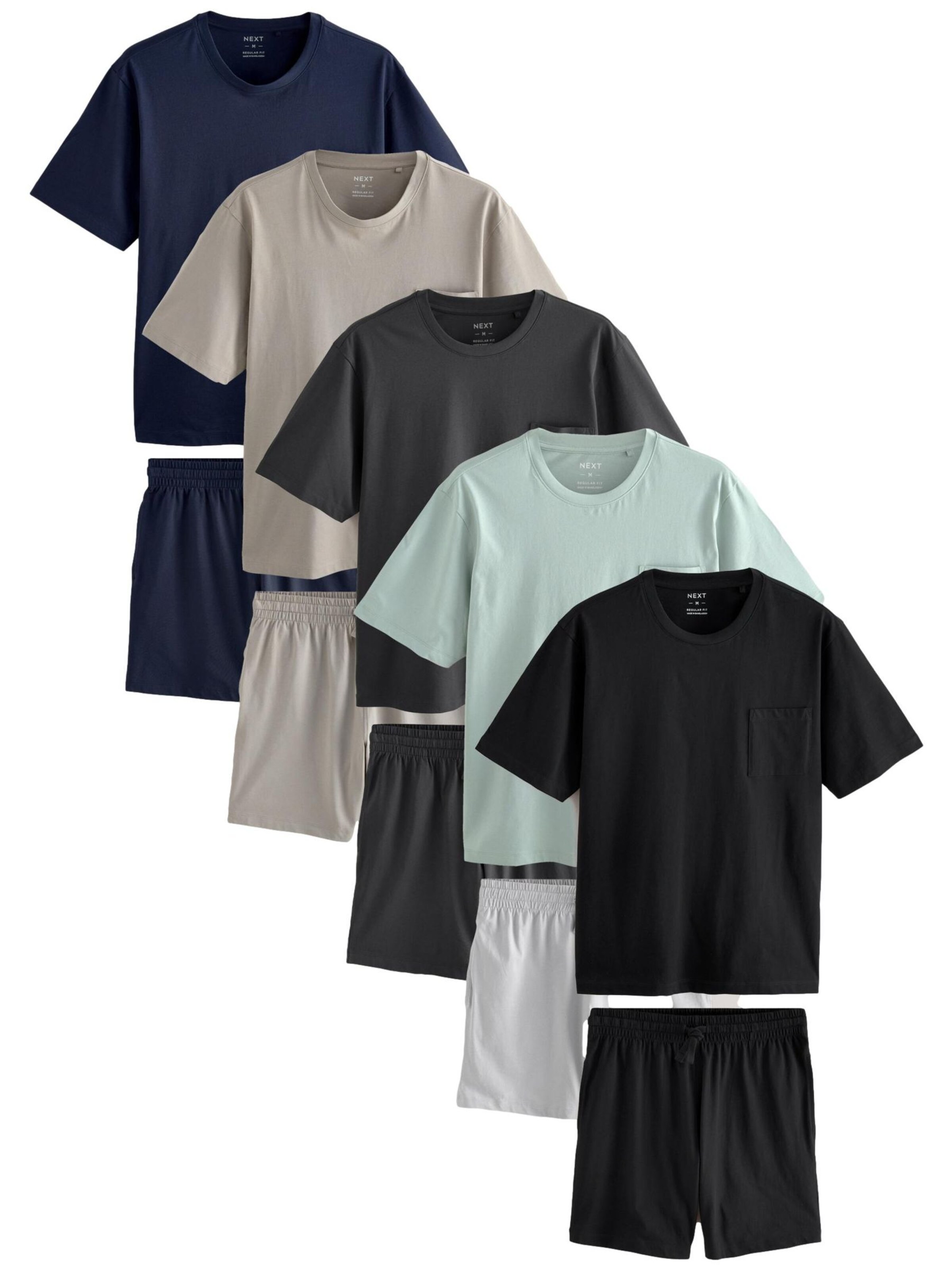 Next Πιτζάμα κοντή σε μπλε: μπροστά