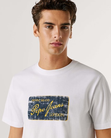 T-Shirt 'Suen' Pepe Jeans en blanc