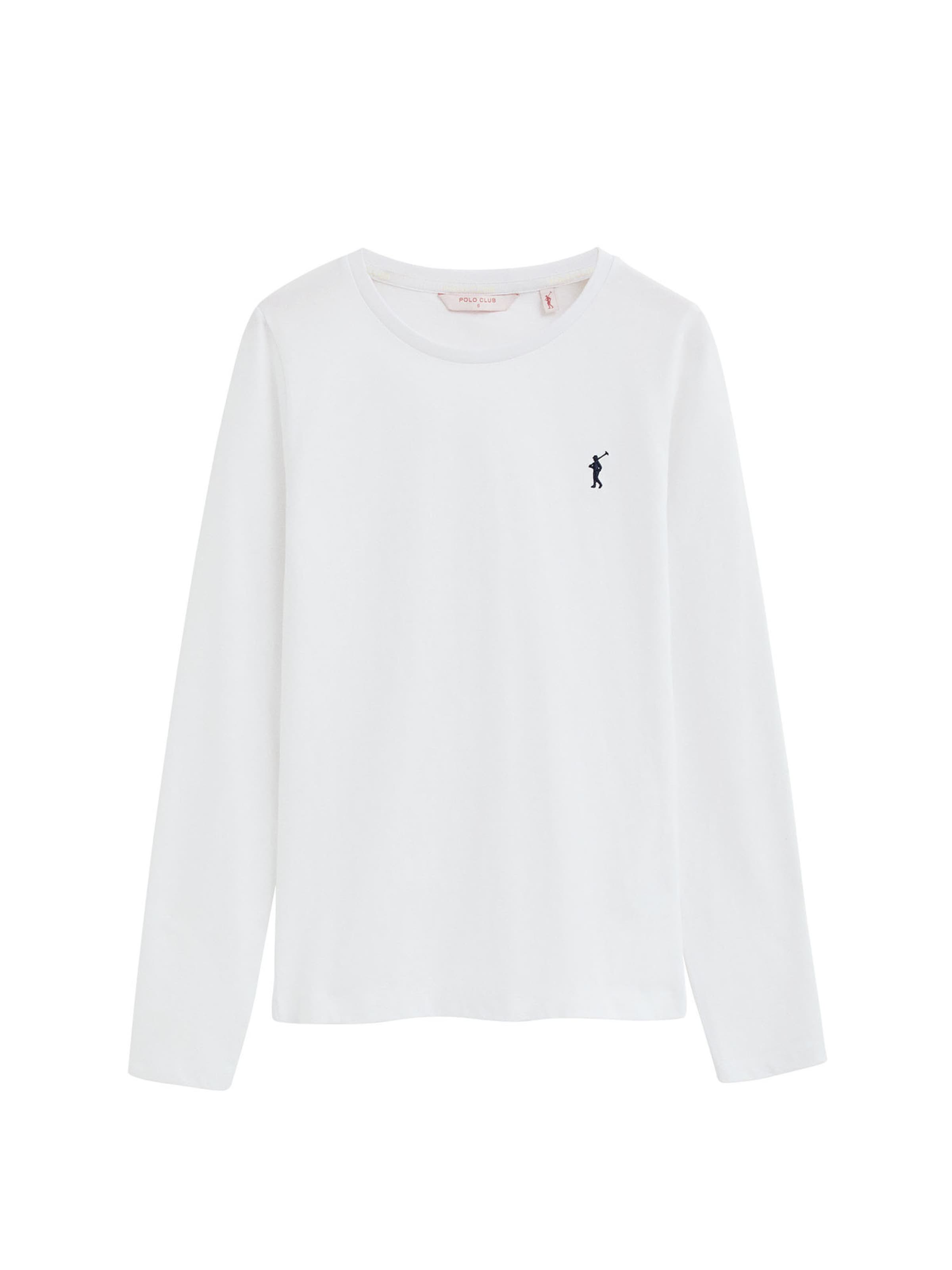 Polo Club Shirt in White: front